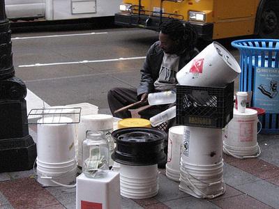 how to assemble a drum kit out of buckets